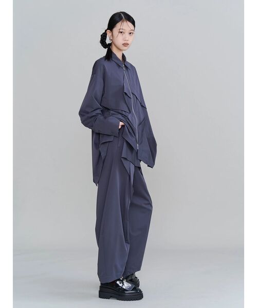 UN3D.（アンスリード）の「ORIGAMI ZIP UP SH / オリガミジップアップシャツ（シャツ/ブラウス・レディース・グレー/ホワイト/ブラック・36/38）」の16枚目の写真