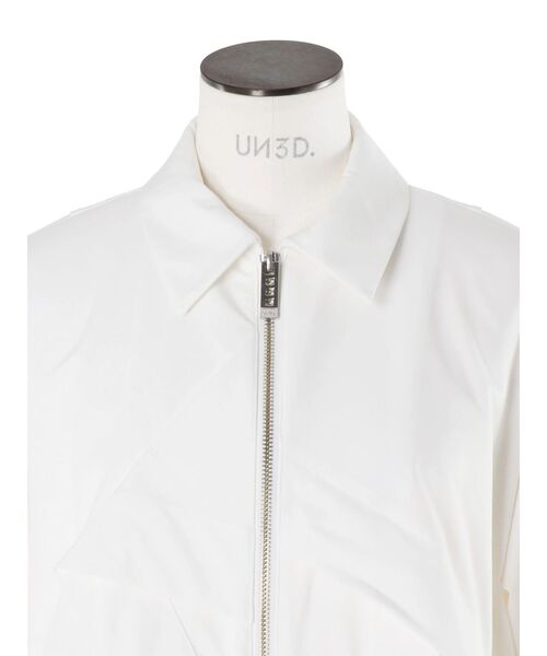 UN3D.（アンスリード）の「ORIGAMI ZIP UP SH / オリガミジップアップシャツ（シャツ/ブラウス・レディース・グレー/ホワイト/ブラック・36/38）」の13枚目の写真