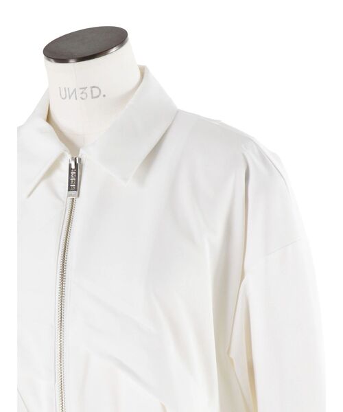 UN3D.（アンスリード）の「ORIGAMI ZIP UP SH / オリガミジップアップシャツ（シャツ/ブラウス・レディース・グレー/ホワイト/ブラック・36/38）」の14枚目の写真