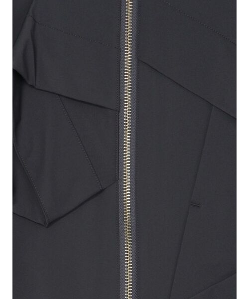UN3D.（アンスリード）の「ORIGAMI ZIP UP SH / オリガミジップアップシャツ（シャツ/ブラウス・レディース・グレー/ホワイト/ブラック・36/38）」の7枚目の写真