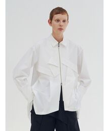 UN3D. | ORIGAMI ZIP UP SH / オリガミジップアップシャツ(シャツ/ブラウス)