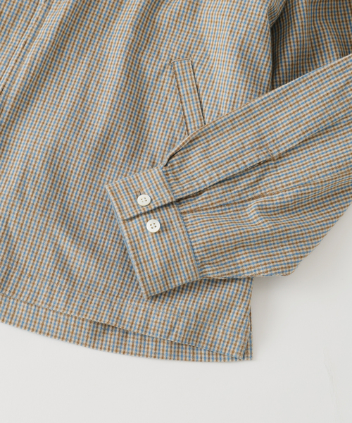 JOURNAL STANDARD J.S HOMESTEAD(ジャーナルスタンダードホームステッド)の「Stead / ブリット チェック ジップ アップ シャツ(シャツ/ブラウス・メンズ・ブラウン系その他/ブラウン/ベージュ・MEDIUM/LARGE)」の7枚目の写真