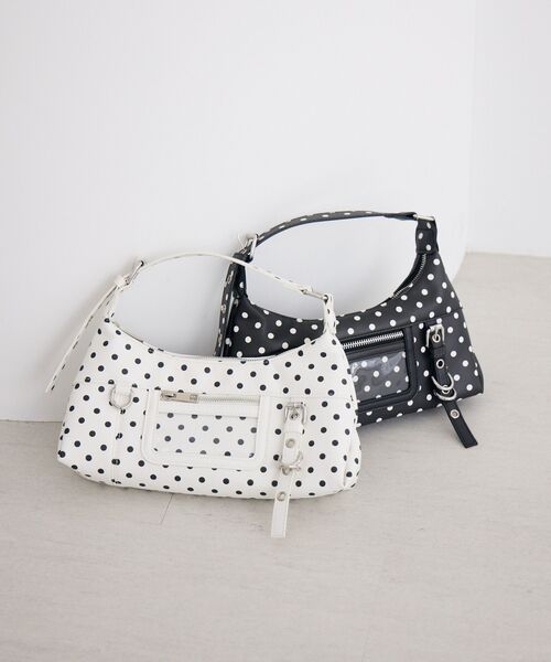 ems excite（エムズエキサイト）の「ドットワンハンドルミニBAG（ショルダーバッグ・レディース・オフホワイト/ブラック・ONE SIZE）」の19枚目の写真
