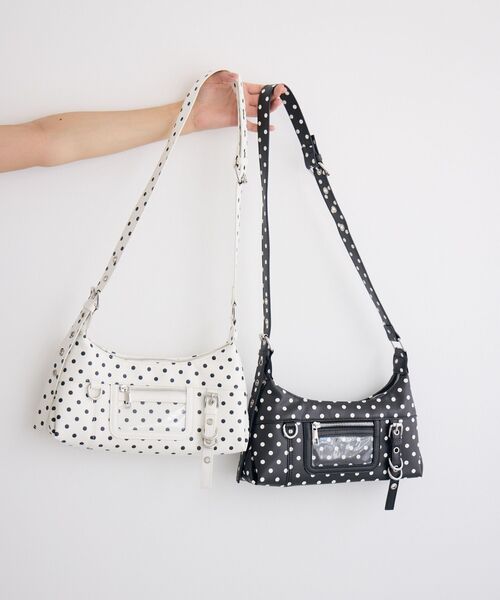 ems excite（エムズエキサイト）の「ドットワンハンドルミニBAG（ショルダーバッグ・レディース・オフホワイト/ブラック・ONE SIZE）」の20枚目の写真