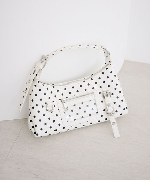 ems excite（エムズエキサイト）の「ドットワンハンドルミニBAG（ショルダーバッグ・レディース・オフホワイト/ブラック・ONE SIZE）」の21枚目の写真