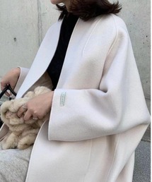 CHUL（チュル）の「ノーカラーロングコート（その他トップス）」