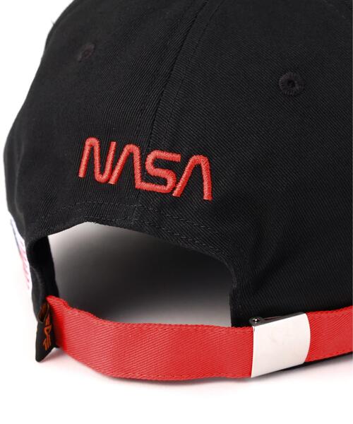 Alpha Industries(アルファインダストリーズ)の「Alpha Industries/アルファ インダストリーズ/NASA WORM LOGO CAP/ナサ ワーム ロゴ キャップ(キャップ・メンズ・ホワイト/ブラック/ネイビー・F)」の12枚目の写真