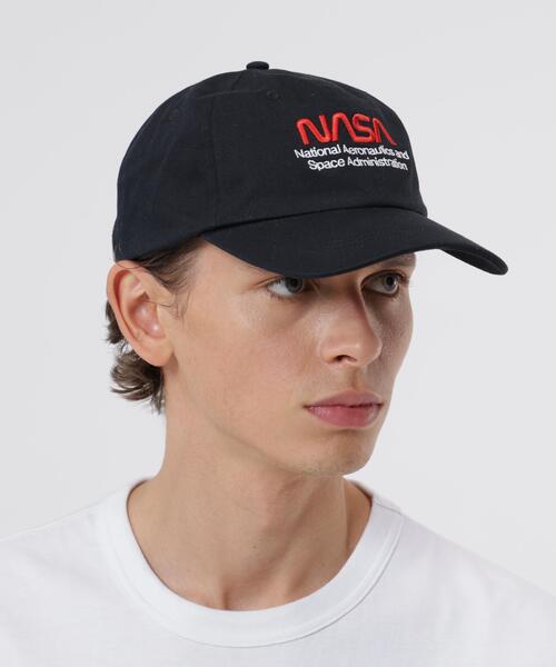 Alpha Industries(アルファインダストリーズ)の「Alpha Industries/アルファ インダストリーズ/NASA WORM LOGO CAP/ナサ ワーム ロゴ キャップ(キャップ・メンズ・ホワイト/ブラック/ネイビー・F)」の15枚目の写真