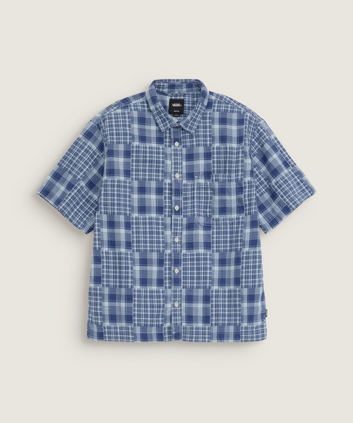LARKSPUR Mixed Plaid SS Shirt VN000U455TU1 — рубашка в смешанную клетку