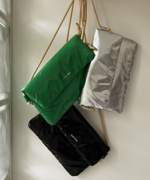 EMUNE(エミュネ)の「Aura Collection Aura Bag(アウラ バッグ)(ショルダーバッグ・レディース・グリーン/シルバー/ブラック・FREE)」の13枚目の写真