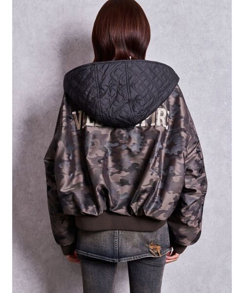 GYDA(ジェイダ)の「リバーシブルGG QUILTING MA1(MA-1・レディース・カーキ/その他2/ブラック・FREE)」の10枚目の写真