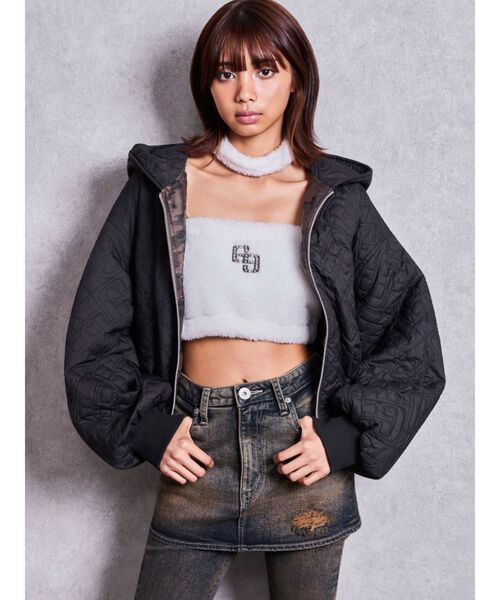 GYDA(ジェイダ)の「リバーシブルGG QUILTING MA1(MA-1・レディース・カーキ/その他2/ブラック・FREE)」の16枚目の写真