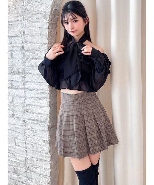 RESEXXY（リゼクシー）の「ボウタイオフショルブラウス（シャツ/ブラウス・レディース・その他1/ブラック/ホワイト・FREE）」の17枚目の写真