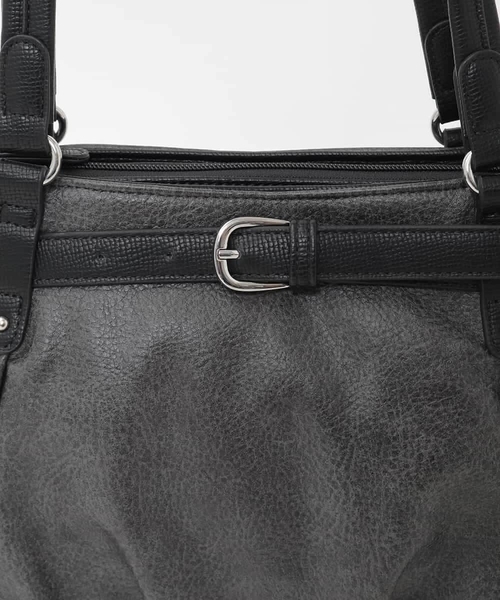 MK MICHEL KLEIN（エムケーミッシェルクラン）の「[2WAY]フロントベルトタックデザイントートバッグ（トートバッグ・レディース・イエロー/ブラック/ベージュ・00）」の17枚目の写真