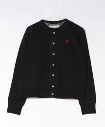 オーガニックコットン裏毛スナップカーディガン