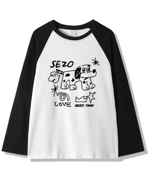 SHEPP(シープ)の「【26年秋冬新作】ビッグシルエット アソート ラグラン ロンT(Tシャツ/カットソー・レディース・ホワイト系その他/ホワイト/ホワイト系・M/L)」の11枚目の写真