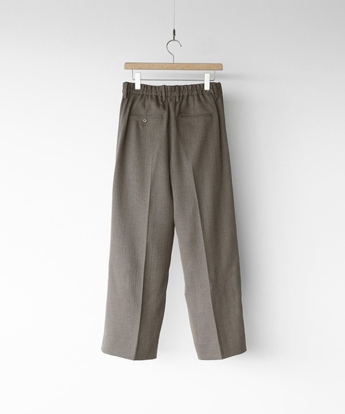 WYM LIDNM(ウィム バイ リドム)の「MELANGE TWEED CURVED SEAM SLACKS【SET-UP】(スラックス・メンズ・ブラック系/チャコール/ブラウン系・S/XS/M/L)」の15枚目の写真