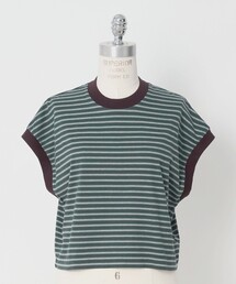 LOEFF | <LOEFF>スビンコットン ボーダー ワイド ショート Tシャツ(Tシャツ/カットソー)