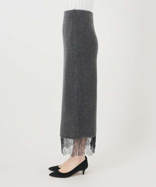 Spick & Span(スピックアンドスパン)の「《一部店舗+WEB限定》レースニットタイトスカート(スカート・レディース・チャコールグレー/ホワイト系その他・FREE)」の20枚目の写真