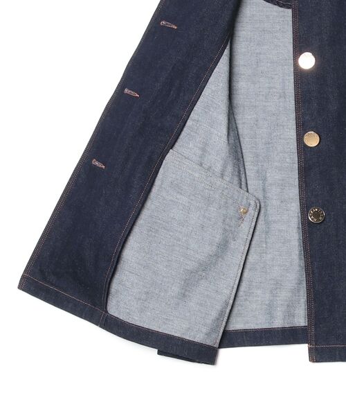 Mackintosh(マッキントッシュ)の「NEW HUMBIE NO-COL DNMJK MB EX(デニムジャケット・レディース・ワンウォッシュ・6)」の4枚目の写真