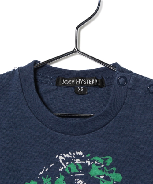 JOEY HYSTERIC（ジョーイヒステリック）の「GO GO HYSTERIC pt Tシャツ（Tシャツ/カットソー・キッズ・ネイビー/ホワイト・SMALL/X-SMALL/MEDIUM）」の4枚目の写真