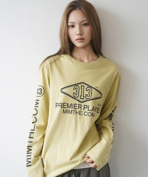 MIM the wardrobe(ミームザワードローブ)の「プレミアロゴロングスリーブ_カーキイエロー(Tシャツ/カットソー・レディース・その他・SMALL/LARGE)」の2枚目の写真