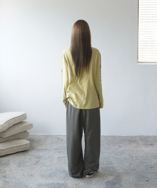 MIM the wardrobe(ミームザワードローブ)の「プレミアロゴロングスリーブ_カーキイエロー(Tシャツ/カットソー・レディース・その他・SMALL/LARGE)」の6枚目の写真
