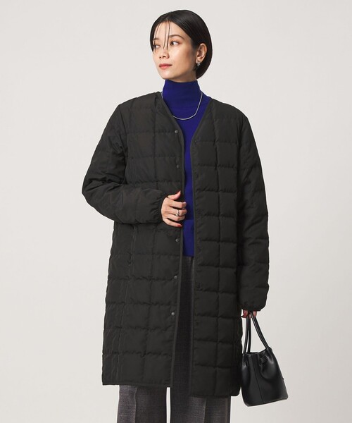 TAION(タイオン)の「【別注】<TAION> ボタン ロング ダウン(ダウンジャケット/コート・レディース・ブラック/ナチュラル/モカ・L/M)」の1枚目の写真