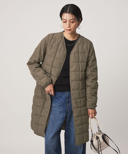 TAION(タイオン)の「【別注】<TAION> ボタン ロング ダウン(ダウンジャケット/コート・レディース・ブラック/ナチュラル/モカ・L/M)」の5枚目の写真