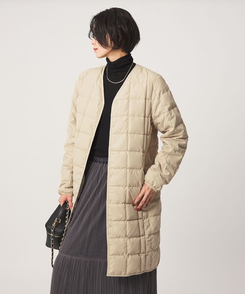 TAION(タイオン)の「【別注】<TAION> ボタン ロング ダウン(ダウンジャケット/コート・レディース・ブラック/ナチュラル/モカ・L/M)」の18枚目の写真
