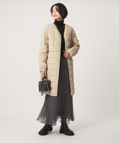 TAION(タイオン)の「【別注】<TAION> ボタン ロング ダウン(ダウンジャケット/コート・レディース・ブラック/ナチュラル/モカ・L/M)」の20枚目の写真