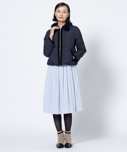 TOCCA(トッカ)の「HEART SHOT ショートダウン(その他アウター・レディース・ネイビー系/サックスブルー系/ブラック系・0/2/4/6)」の6枚目の写真