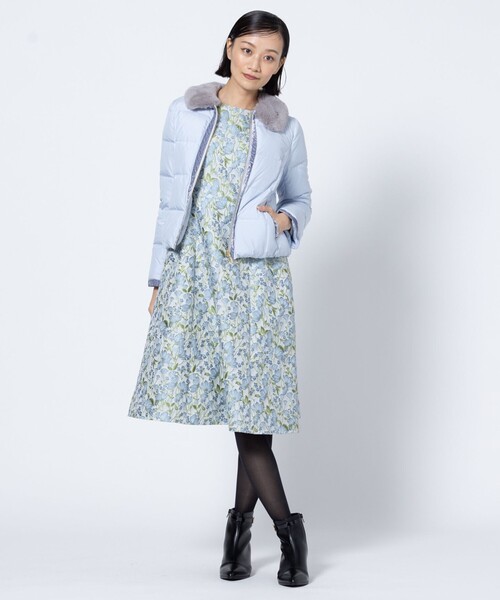 TOCCA(トッカ)の「HEART SHOT ショートダウン(その他アウター・レディース・ネイビー系/サックスブルー系/ブラック系・0/2/4/6)」の10枚目の写真