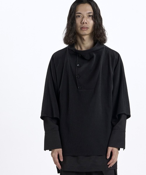 NO ID.(ノーアイディ)の「【NO ID.】Random Rib Docking Pullover / ランダム テレコ ドッキング プルオーバー(Tシャツ/カットソー・メンズ・その他23/グレー/ブラック・ONE)」の15枚目の写真