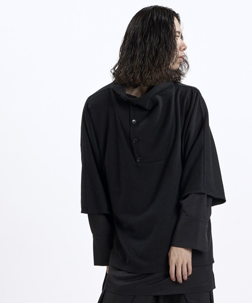 NO ID.(ノーアイディ)の「【NO ID.】Random Rib Docking Pullover / ランダム テレコ ドッキング プルオーバー(Tシャツ/カットソー・メンズ・その他23/グレー/ブラック・ONE)」の16枚目の写真