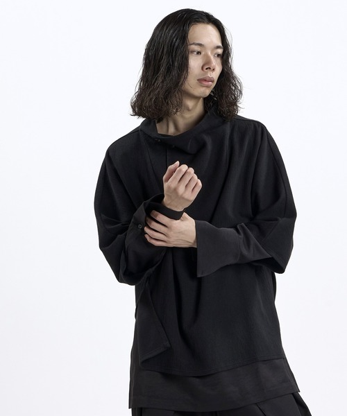 NO ID.(ノーアイディ)の「【NO ID.】Random Rib Docking Pullover / ランダム テレコ ドッキング プルオーバー(Tシャツ/カットソー・メンズ・その他23/グレー/ブラック・ONE)」の17枚目の写真