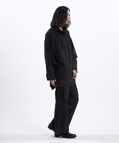 NO ID.(ノーアイディ)の「【NO ID.】Random Rib Docking Pullover / ランダム テレコ ドッキング プルオーバー(Tシャツ/カットソー・メンズ・その他23/グレー/ブラック・ONE)」の20枚目の写真