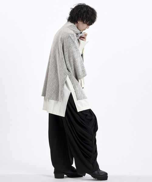 NO ID.(ノーアイディ)の「【NO ID.】Random Rib Docking Pullover / ランダム テレコ ドッキング プルオーバー(Tシャツ/カットソー・メンズ・その他23/グレー/ブラック・ONE)」の9枚目の写真
