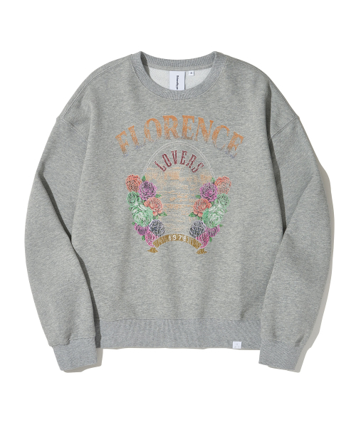 URBANDTYPE(アーバンディタイプ)の「オールドフィレンツェ スウェットシャツ_メランジグレー(Tシャツ/カットソー・レディース・その他・SMALL/MEDIUM)」の1枚目の写真