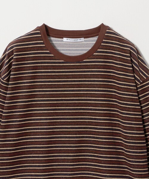 BEAUTY&YOUTH UNITED ARROWS（ビューティーアンドユースユナイテッドアローズ）の「ベロアボーダー ロングスリーブ Tシャツ（Tシャツ/カットソー・レディース・ブラック/ダークブラウン/ベージュ・FREE）」の15枚目の写真