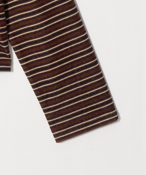 BEAUTY&YOUTH UNITED ARROWS（ビューティーアンドユースユナイテッドアローズ）の「ベロアボーダー ロングスリーブ Tシャツ（Tシャツ/カットソー・レディース・ブラック/ダークブラウン/ベージュ・FREE）」の16枚目の写真