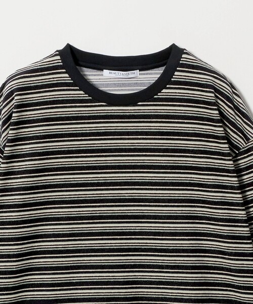 BEAUTY&YOUTH UNITED ARROWS（ビューティーアンドユースユナイテッドアローズ）の「ベロアボーダー ロングスリーブ Tシャツ（Tシャツ/カットソー・レディース・ブラック/ダークブラウン/ベージュ・FREE）」の18枚目の写真