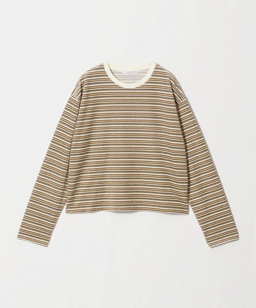 BEAUTY&YOUTH UNITED ARROWS（ビューティーアンドユースユナイテッドアローズ）の「ベロアボーダー ロングスリーブ Tシャツ（Tシャツ/カットソー・レディース・ブラック/ダークブラウン/ベージュ・FREE）」の20枚目の写真