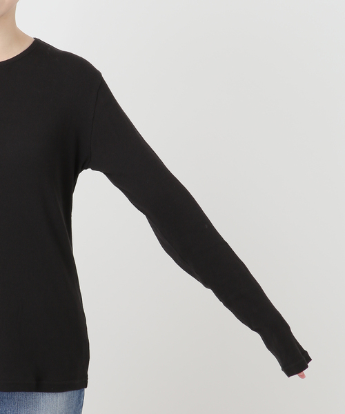 Spick & Span(スピックアンドスパン)の「テレコジャージーボートネックプルオーバー(Tシャツ/カットソー・レディース・ブラック/アイボリー/ホワイト・FREE)」の5枚目の写真