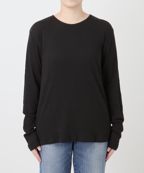 Spick & Span(スピックアンドスパン)の「テレコジャージーボートネックプルオーバー(Tシャツ/カットソー・レディース・ブラック/アイボリー/ホワイト・FREE)」の7枚目の写真