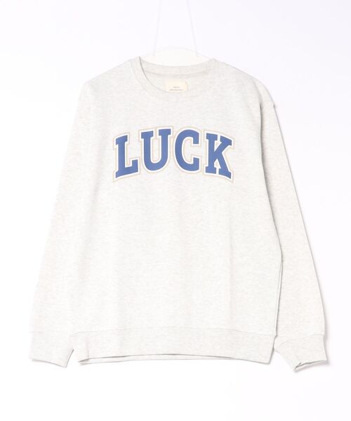 CORISCO(コリスコ)の「裏起毛LUCK柄トレーナー(M1)(スウェット・メンズ・グレー/オートミール/ネイビー/ブラック・X-LARGE/LARGE/MEDIUM)」の1枚目の写真