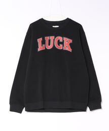 裏起毛LUCK柄トレーナー(M1)