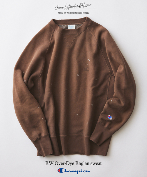 Champion(チャンピオン)の「CHAMPION / チャンピオン 別注 リバースウィーブ(R) オーバーダイ スウェット(スウェット・メンズ・ライトブルー/イエロー/ブラウン/ブラック・MEDIUM/X-LARGE/LARGE)」の3枚目の写真