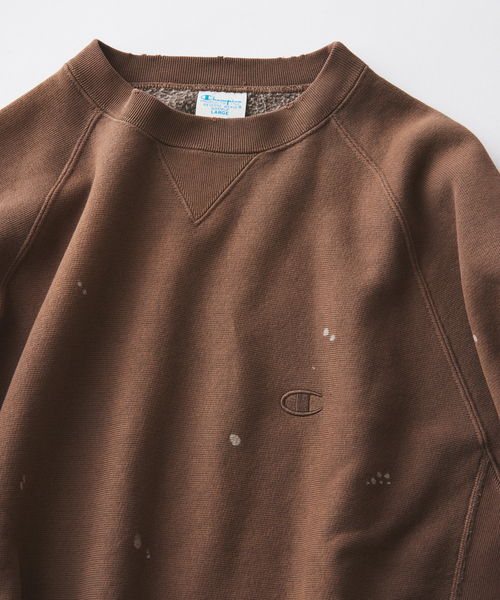 Champion(チャンピオン)の「CHAMPION / チャンピオン 別注 リバースウィーブ(R) オーバーダイ スウェット(スウェット・メンズ・ライトブルー/イエロー/ブラウン/ブラック・MEDIUM/X-LARGE/LARGE)」の11枚目の写真