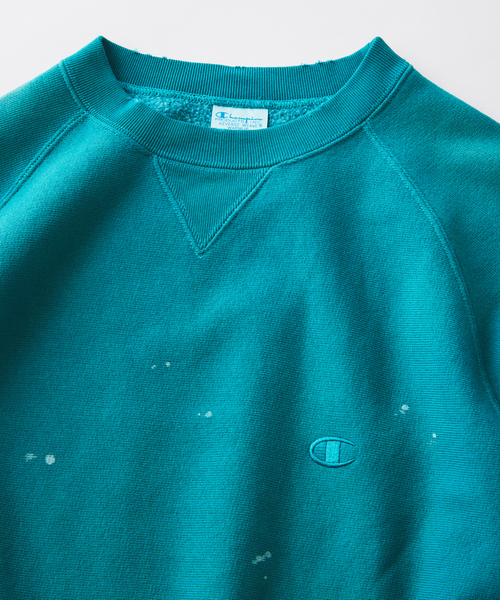 Champion(チャンピオン)の「CHAMPION / チャンピオン 別注 リバースウィーブ(R) オーバーダイ スウェット(スウェット・メンズ・ライトブルー/イエロー/ブラウン/ブラック・MEDIUM/X-LARGE/LARGE)」の13枚目の写真